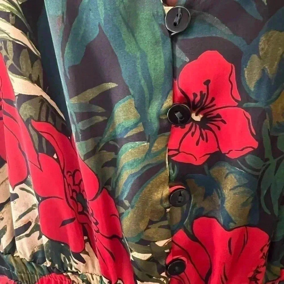 ZARA Women’s Floral Jumpsuit  - Size XL - Picture 11 of 16